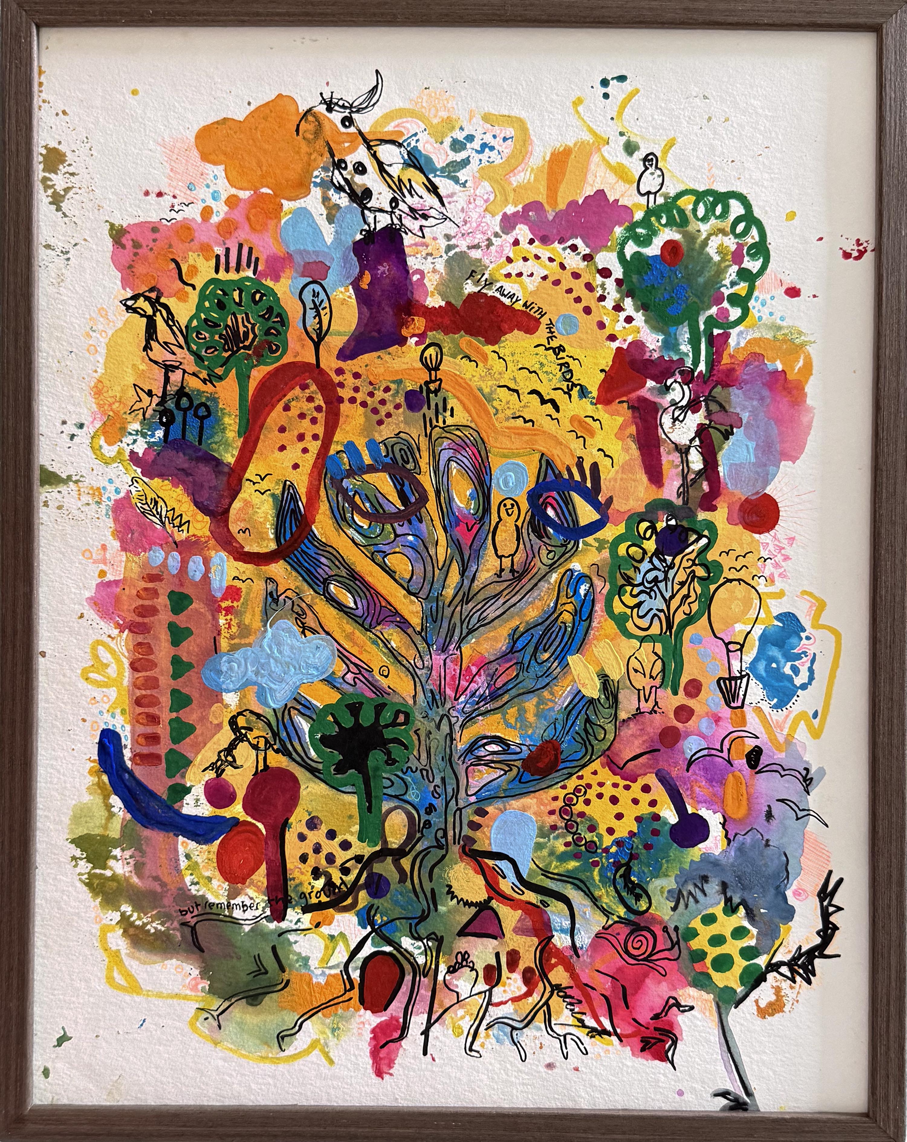 Fly Away with the Birds - Original Signed Painting